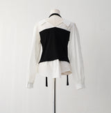 Merhi Layered Blouse Tie Set