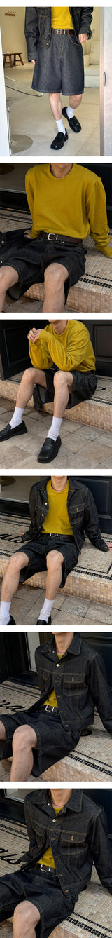 [S/S] Soft round neck knit sleeves(4color)