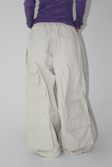 CURVED TRACK NYLON PANTS