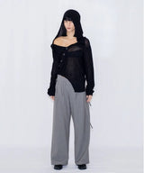 STRING WIDE TROUSERS