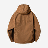 Nylon RIB Pullover Jacket - CAMEL