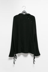 oblique button hood top(3colors)