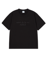 26SS ツートーンシックプリント半袖Tシャツ