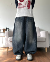 Washing Balloon Denim Pants