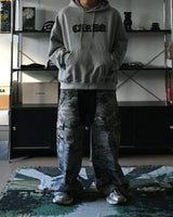 DN camo color combination denim pants (1C)