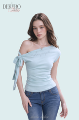 Muse Ribbon One Shoulder Top