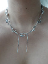 [s.steel] crystal drop chocker | 크리스탈 드롭 초커 목걸이