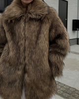 Wild fur jacket