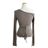 Loana Back Corset One-off  Shoulder T-shirt