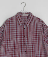 26SS★ [BAONHAUS] キネンズオーバーチェック半袖シャツ