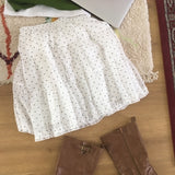 チェロポルカドットフリルミディスカート (4 Colors)