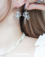 [IZNA Mai Pick!](Silver Post) Magical Bear Earring