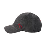 24FW SIDE SYMBOL POINT PIGMENT WASHING BALL CAP BLACK