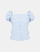 Greta Square Puff Blouse
