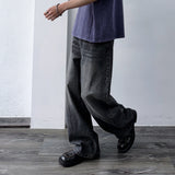 Linear Brushed Wide Denim