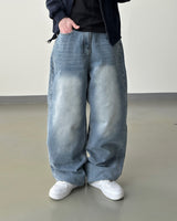 Fadel classic washing wide denim