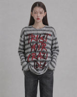 (UNISEX)トラスト ストライプ ニット