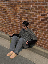ASCLO Like Layered Check Shirt (2color)