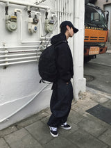 Naved Two-Tuck Raw Curved Denim Pants