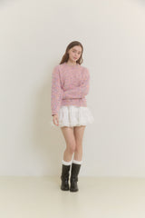 SNOWFLAKE POPCORN SWEATER