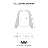 Belle Femme Cross Sweater - Dark