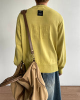 Number Patch Round Knit
