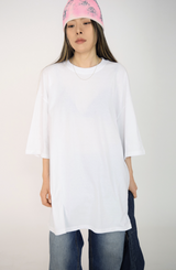 (UNISEX)アイボリーボクシーTシャツ