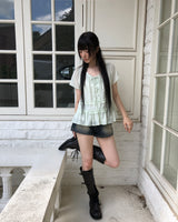 Taren Low-Waist Denim Shorts