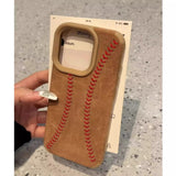 ベースボール ステッチ レザー iPhone ケース