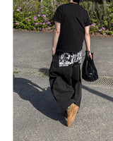 Cartel Back Printing Denim Pants