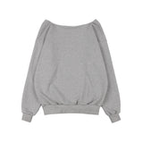 ネックレスワンショルダースウェットシャツ (メランジ) F25ZB037