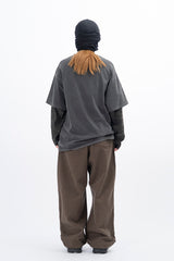 Eco Knee Incision カーブワイドパンツ