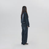 BINDING POINT DENIM JACKET
 - BLACK