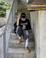 Labon Track Bermuda Denim Pants