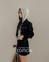 リーデニムジャケット＆ミニスカートセット (including underpants)
