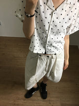Dot Capri Shirt  (2color)