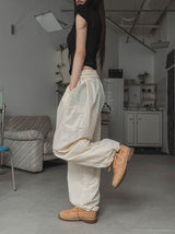Blend stitch balloon banding pants