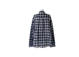 26SS★ [MADE] Riche Over Boxy Check Long Sleeve Wrinkle Shirt