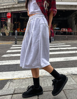 [U-BASIC] Bana Double Pintuck Bermuda Training Pants