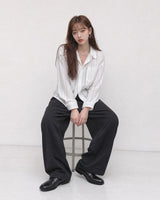 (UNISEX) Airy Lace Net Shirt