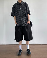 Temple Linen Bermuda Pants