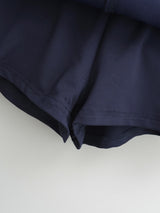 Contrast String Waist Mini Skirt 231809644