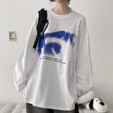 Oco Gradient Print Boxy Fit Long Sleeve T-Shirt (4 colors) H&L