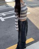 Track denim pants