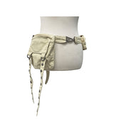 Button Strap Multi Pocket Belt Bag