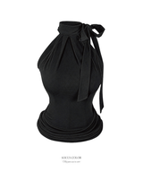 Florence drape ribbon top (2color)