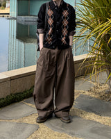 Thebel Argyle Knit Cardigan