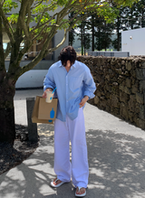 Cool Summer Premium Linen Overfit Shirt