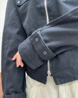 Deen high-neck cropped jacket