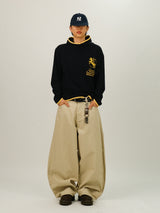 FR Non-Fade Stripe Curved Pants